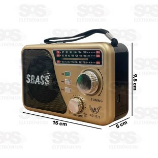 Rádio Retrô Com Lanterna Altomex AD-1078