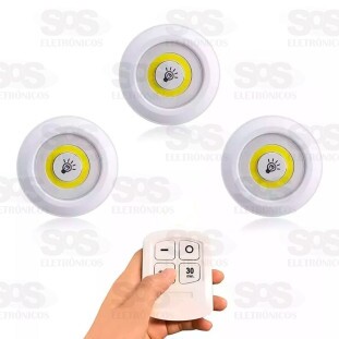 Kit Spot De LED Com Controle Xtrad SH-014