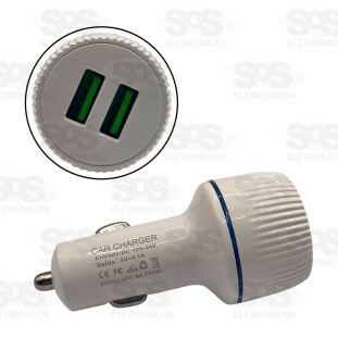 Carregador Turbo Automotivo 4.1A 2 USB Inova G06