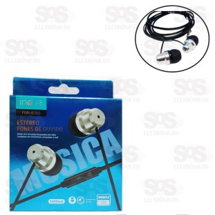Fone De Ouvido Com Microfone Estéreo Inova FON-8780