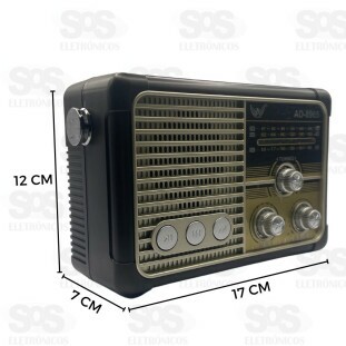 Rádio Retrô 3 Bandas Com Bluetooth Altomex AD-8965
