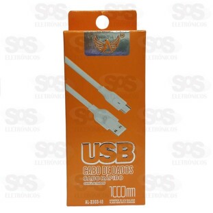 Cabo Rápido Micro USB (V8) 1 Metro Altomex AL-2303-V8