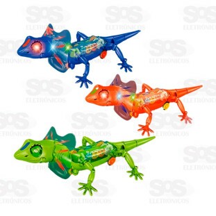 Lagarto Robótico Com Luzes e Sons Toy King TK-AB2489