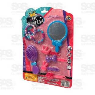 Kit De Beleza Princesa Com 8 Peças Toy King TK-AB4334