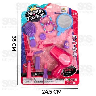 Kit de Beleza Princesa Fashion 11 Peças Toy King TK-4335