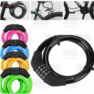 Cadeado Bicicleta Com Segredo 1200x12mm Troya Tools 5845