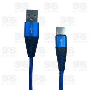 Cabo De Dados Rápido Type C 1 Metro 3.4A Inova CBO-9865