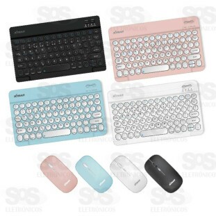 Kit Teclado e Mouse Ultra Fino Sem Fio Xtrad HK8880