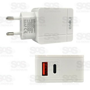 Carregador Super Rápido 40W Com Cabo Micro V8 Inova CAR-3132S