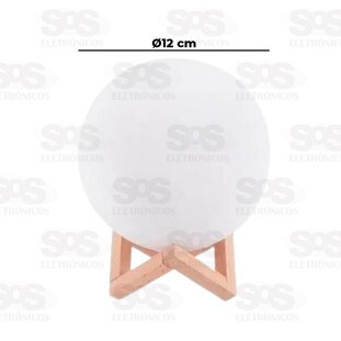 Difusor Umidificador de Ar Lua Com LED 880ML B-Max BM051