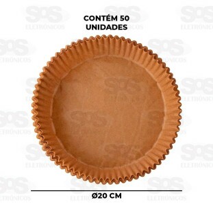Kit Forma Descartável Para Air Fryer 50 Unidades 20x4,5CM Caerus CRS-2572