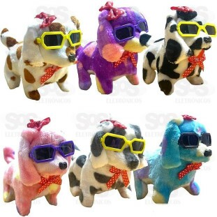 Cachorrinho Fashion Pelúcia Pula Anda e Late Toy king DG-03