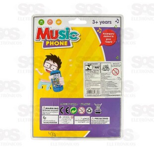 Celular Smartphone Interativo Musical Infantil Toy King TK-AB5785