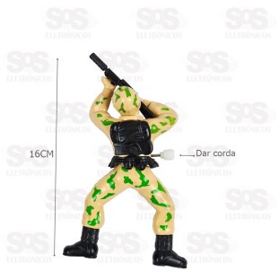 Boneco Soldado Rastejador a Corda Toy King TK-AB4272