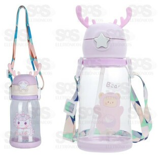 Garrafa Infantil Personalizável Squeeze Alce