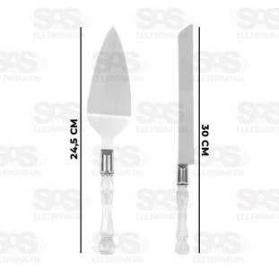 Kit Para Bolos Espátula e Faca Inox Caerus CRS-1542