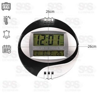 Relógio Digital de Parede e Mesa Luatek ZB-3001