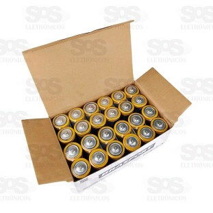 Pilha Bateria C R14 1,5V Para Uso Geral Brasfort 6310