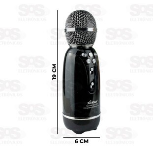 Microfone Sem Fio Bluetooth Karaokê Xtrad WS-899