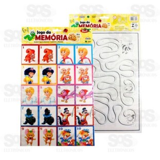Jogo De Memória Labirinto e Desenho 3 em 1 Mini Toys 0252