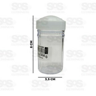 Saleiro De Mesa Plástico Transparente Ercaplast 629