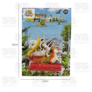 Kit De Animais Sortidos Com 7 Peças Toy King tk-4004