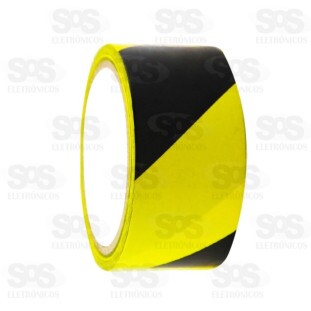 Fita Demarcação Zebrada 48 mm X 14 Metros Brasfort 7640