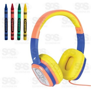 Fone De Ouvido Infantil Kids Com Fio Para Colorir X-Cell XC-HS17