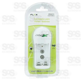 Carregador Para Pilhas e Bateria Flex FX-C11