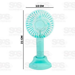 Mini Ventilador Portátil De Mão e Mesa Recarregável X9
