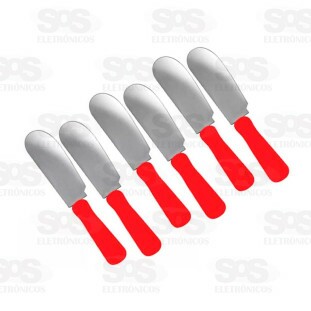 Conjunto Mini Espátulas 6 Peças Inox Caerus CRS-1894