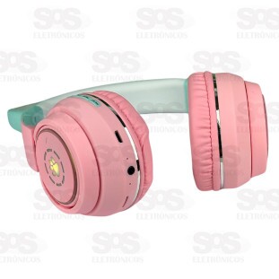 Fone De Ouvido Orelhas De Gatinho RGB Altomex A-079