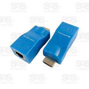 Extensor HDMI Para Cabo RJ45 30 Metros Tomate MHD-1103