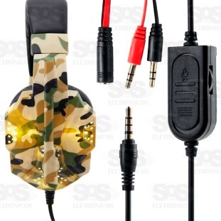 Headset Gamer Com LED Alta Definição B-Max BM218