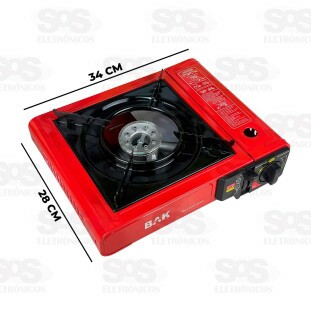 Fogareiro Camping à Gás Bak BK-FOG2100GS