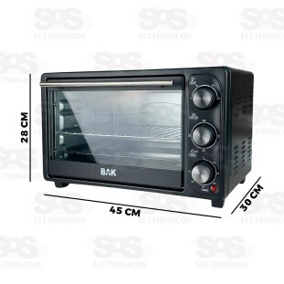 Forno Elétrico Com Timer 21 Litros Bak BK-FE21L-110