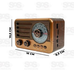 Rádio Retrô 3 Bandas Com Lanterna 5W Altomex AD-137
