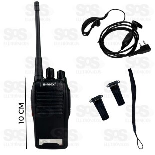 Kit Walk Talk 2 Rádios Comunicador Completo B-Max BF-777S