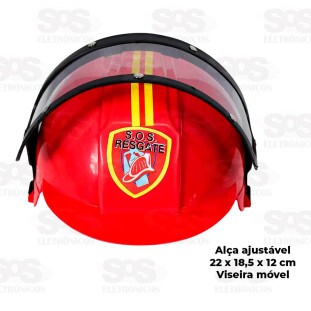 Capacete Bombeiro Com Viseira Móvel Pica Pau 515