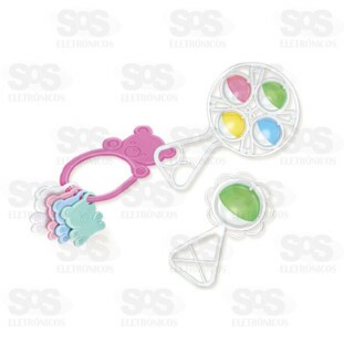 Kit Bebê Chocalho e Mordedor Pica Pau 449