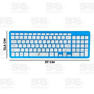 Kit Teclado e Mouse Sem Fio Cores Sortidas X-Cell XC-CB-04