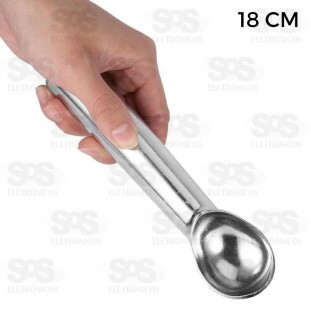 Colher Pegador De Sorvete Cromada 18cm Caerus CRS-1535