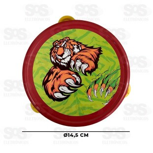 Pandeiro Estampado 14,5CM Mini Toys 0279