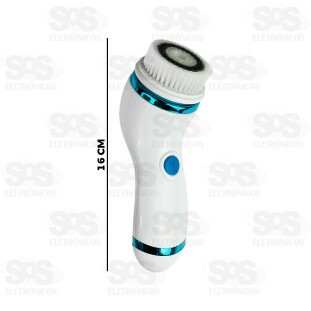 Escova de Limpeza Corporal e Facial Elétrica 4 Cabeças Altomex AK-2701