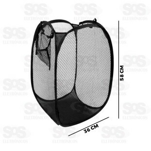 Cesto Dobrável Multiuso Preto Caerus CRS-1144