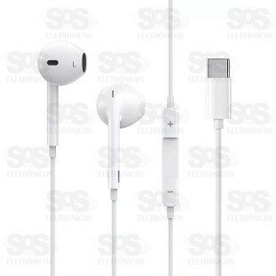 Fone De Ouvido Com Microfone Type C Eletromex EL-1407-TY