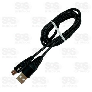 Cabo De Nylon Micro USB V8 3.4A 1 Metro Inova CBO-9864
