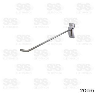 Gancho Metálico Para Painel Canaletado 0.5mmx20cm Barcelona BAR-22401-1