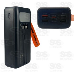 Carga Extra 30.000mAh Com Lanterna e Painel 6 Portas Altomex P7