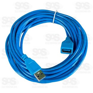 Cabo Extensor USB Macho Para Fêmea 5 Metros X-Cell XC-MF-C
